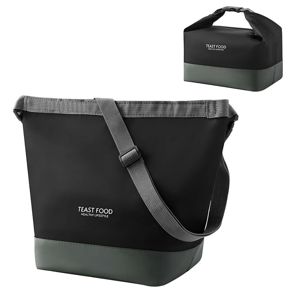 HASTHIP Lunch Bag for Work and Travel with Quick Release Buckle Handle 20x15x28cm | Waterproof Oxford Cloth Thermal Cooler