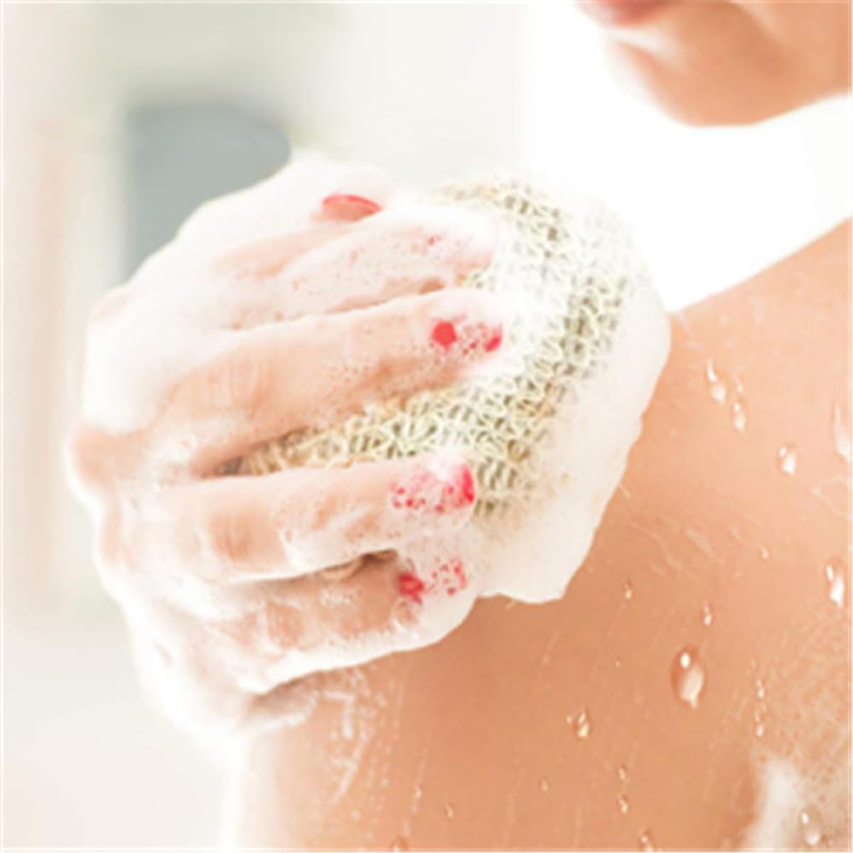 HASTHIP Soap Bag for Bath and Shower Use with Drawstring Design 10 Pack Natural Sisal | Exfoliating Foaming and Drying Soap Saver Pouches