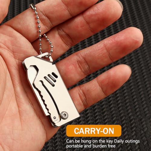 Optifit® 6PCS Box Cutters with Chain Loop Stainless Steel