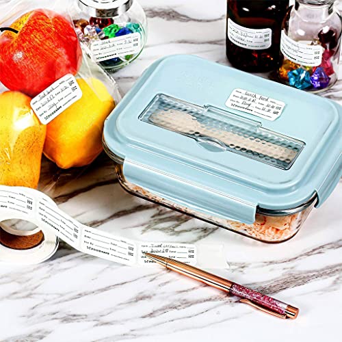 HANNEA® 250 pcs Food Storage Label Restaurant Label Sticker Catering Food Sticker for Storage Management for Container Jar Dissolvable Catering Industry