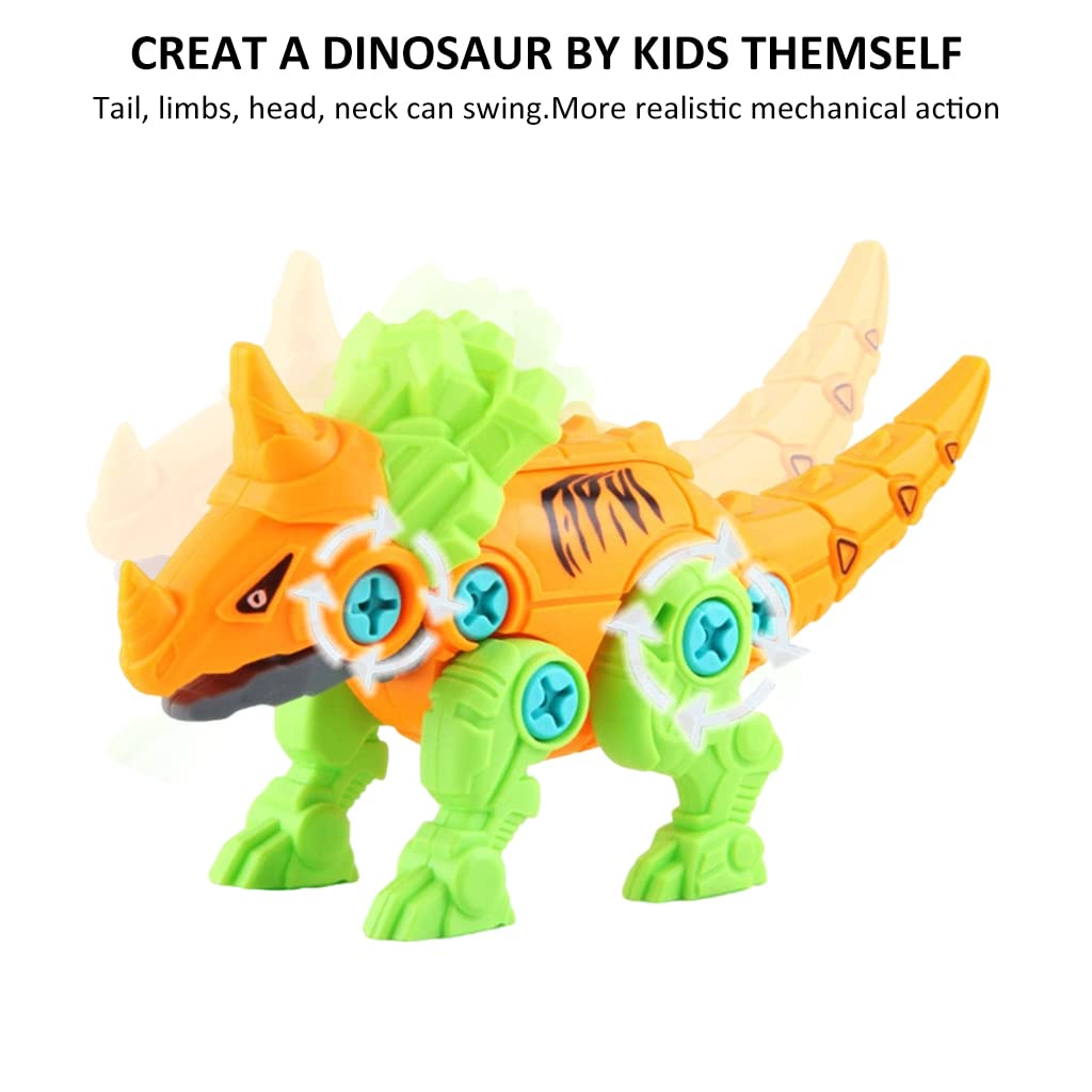 PATPAT Dinosaur Toys for Kids with Screwdriver and Egg Assembly | ABS STEM Toy for Ages 3–8