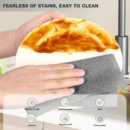 HASTHIP® Shop Home Essentials Reusable Microfiber Cleaning and Drying Wipes