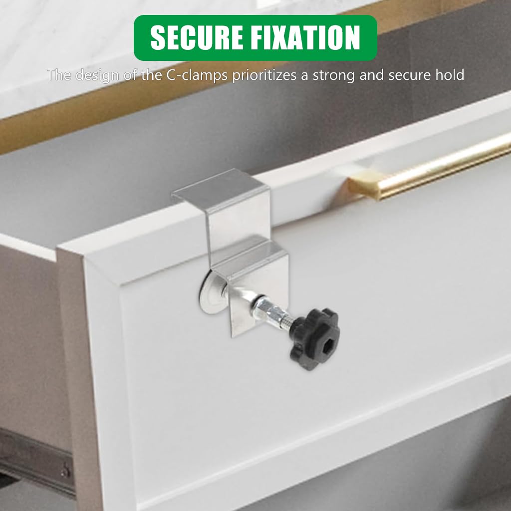 Serplex C Shaped Clamps for Woodworking and Metalworking featuring Screw Mechanism | 2PCS Stainless Steel