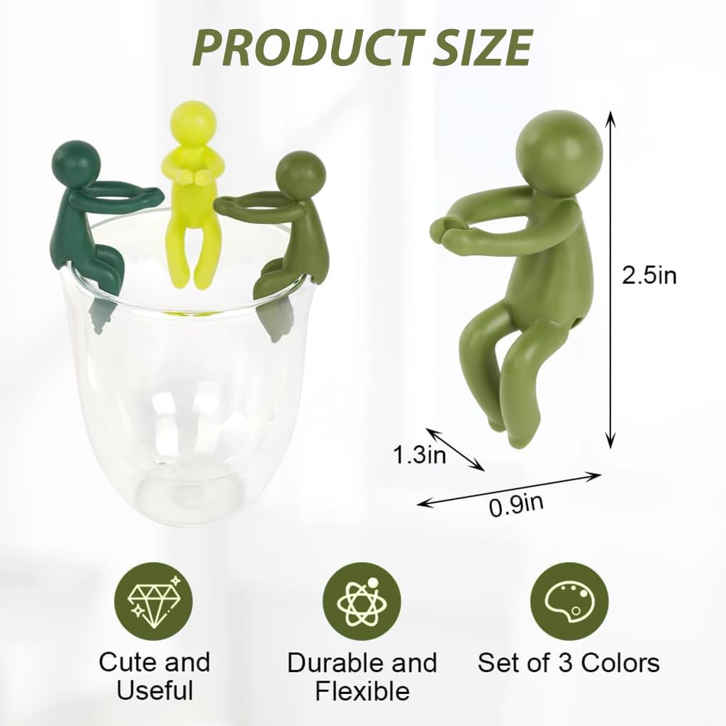 HASTHIP Cartoon Garden Plant Support for Indoor Hydroponics with Stem Hug Design 3Pcs