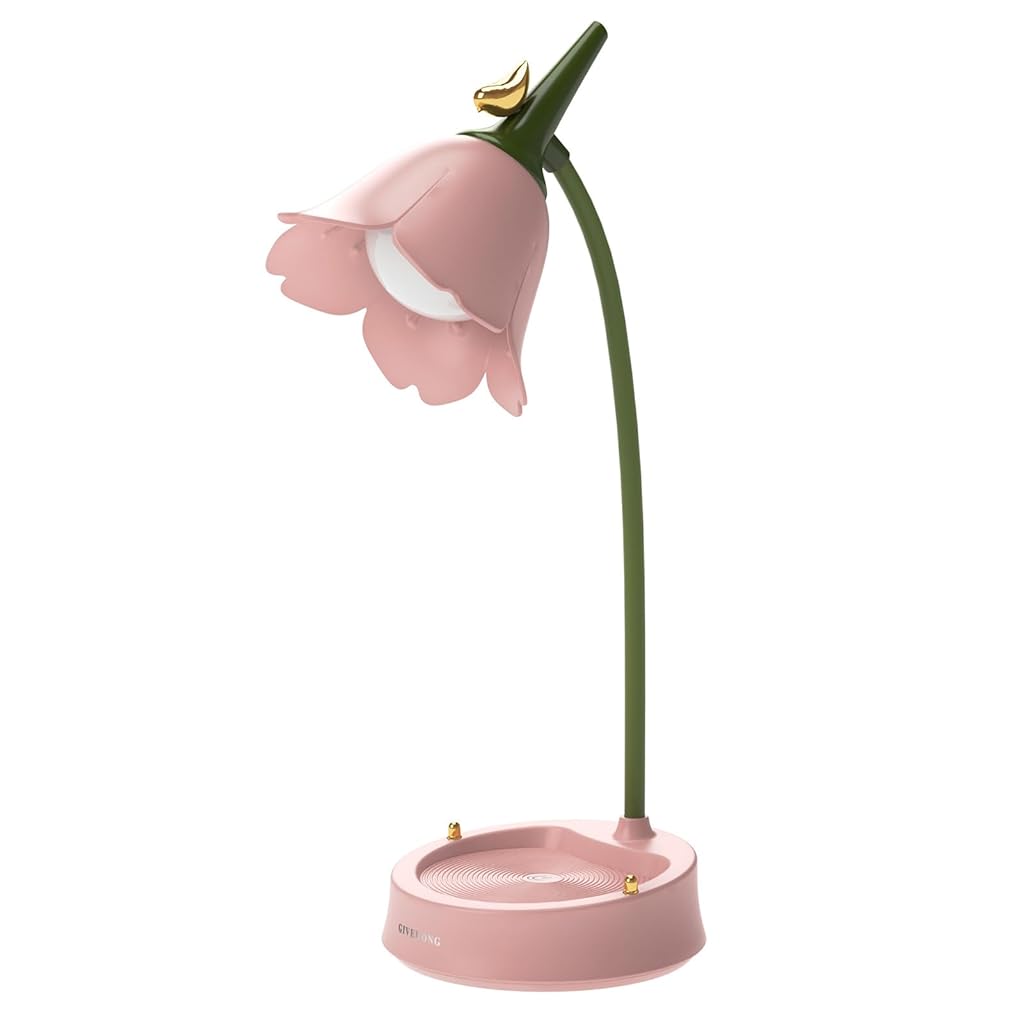 ELEPHANTBOAT® Desk Lamp for Children,Sky Dimmable LED Table Lamp with 3 Colour Temperatures,USB Bedside with Touch Sensor and Flexible Arm Girls' Desk for Reading Learning