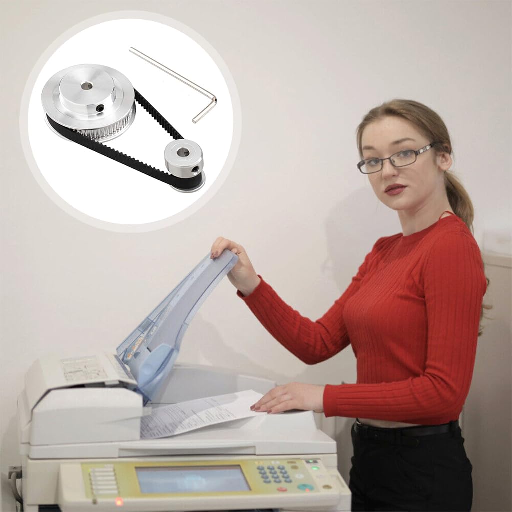 Serplex GT2 Synchronous Wheel for 3D Printer Projects featuring 60 Teeth 5mm Bore Aluminum Pulley