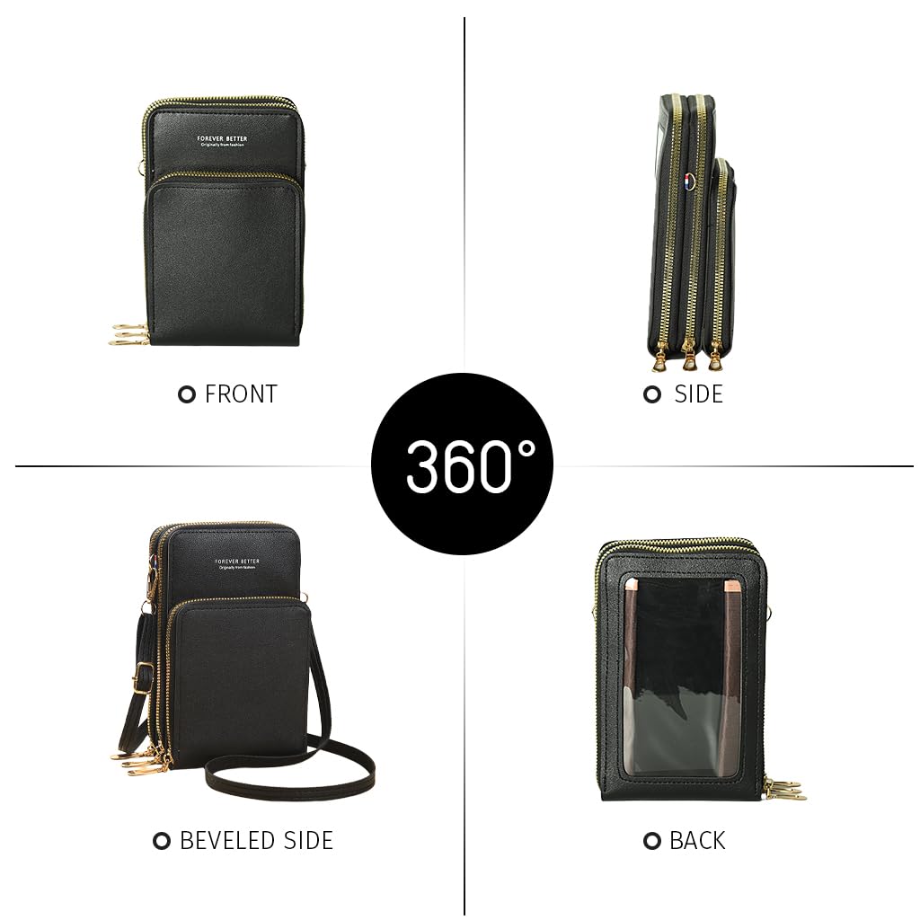 ZIBUYU Small Crossbody Cell Phone Bag for Women with Compact Design and Secure Storage