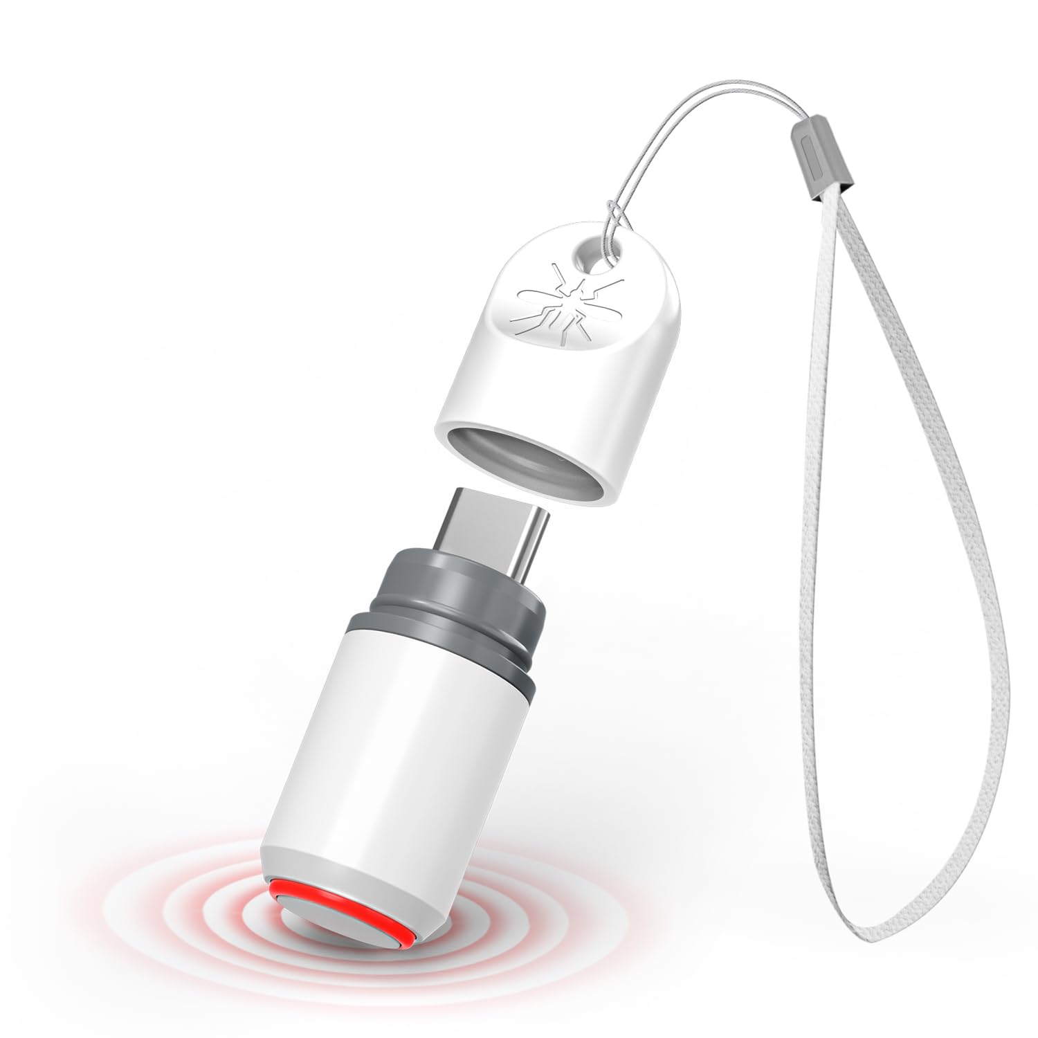 OFIFO® Mosquito Bite Heat Pen - Mosquito Bite Healer Against Itching & Swelling (50°C, Chemical-Free, Type-C, IPX5, for Outdoor/Travel) - Compatible with Android/iPhone 15 16