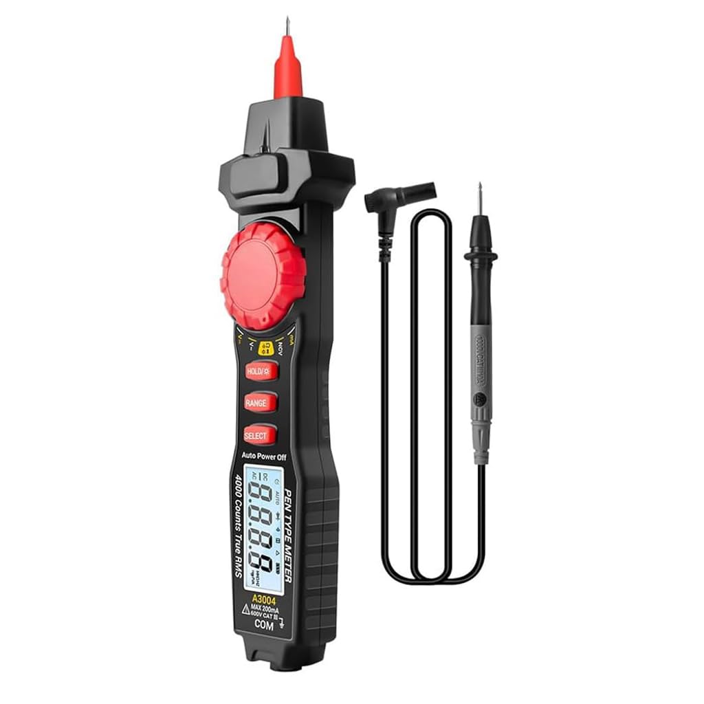 Serplex Pen Type Digital Multimeter for AC DC Voltage and Resistance Testing | 22.50x4.60x0.80cm Compact LCD Tester