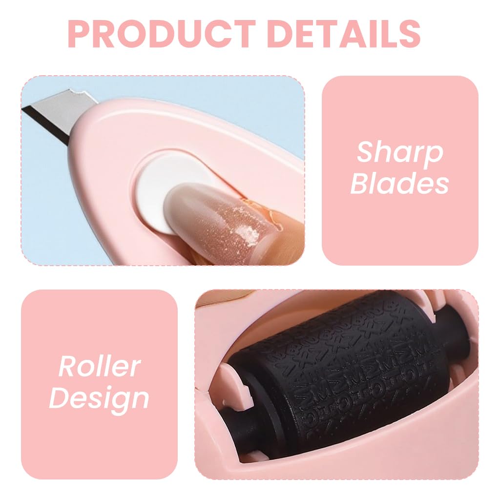 OFIFO Confidential Roller Stamp for Privacy Protection with 0.9 in Wide Pattern | Refillable Ink and Telescopic Box Cutter