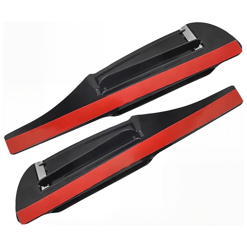 STHIRA Car Rearview Mirror Rain Eyebrow 2PCS with Air Deflector Design and PVC Guards | Clear Visibility for All Weather Driving