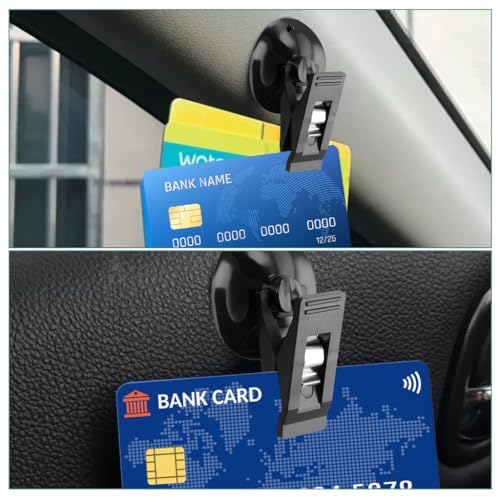 STHIRA® Multi-Purpose Suction Cup Organizer, Car Sunshade Cloth Fixing Clip, Refrigerator Message Papers Clamp, Souvenir Clip