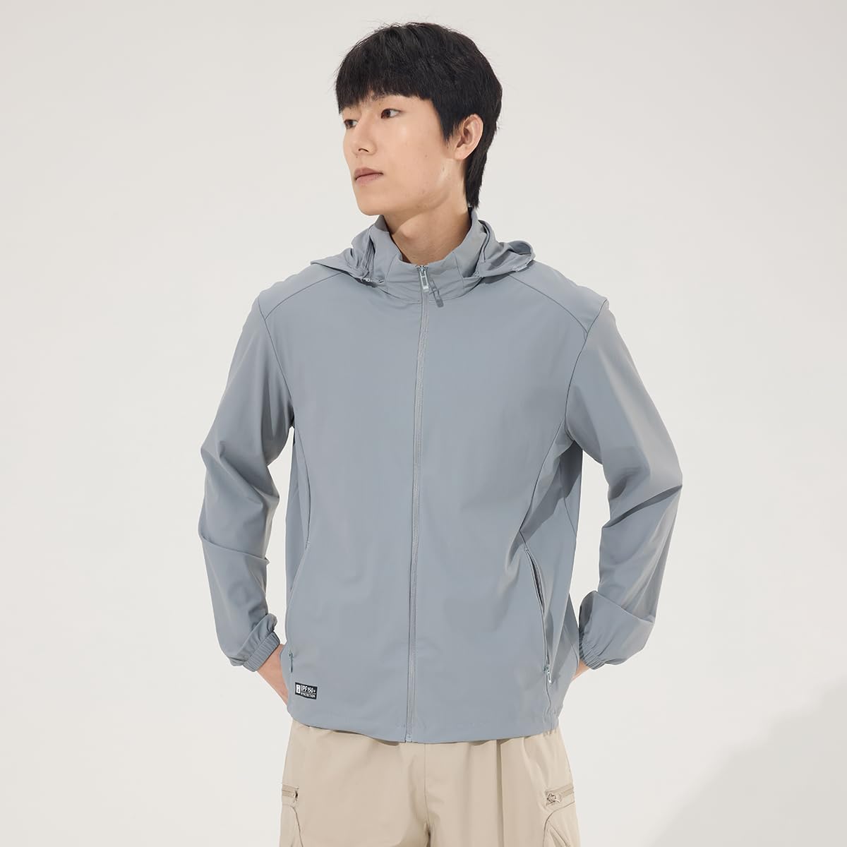 Venzina® Sunscreen Jacket ICE Pro – UPF 150+ Cooling Athletic Jacket for Men | Cool Rush Pro Tech, Breathable, Sweat-Wicking, Anti-Microbial, Lightweight Sun Hoodie for Outdoor Sports