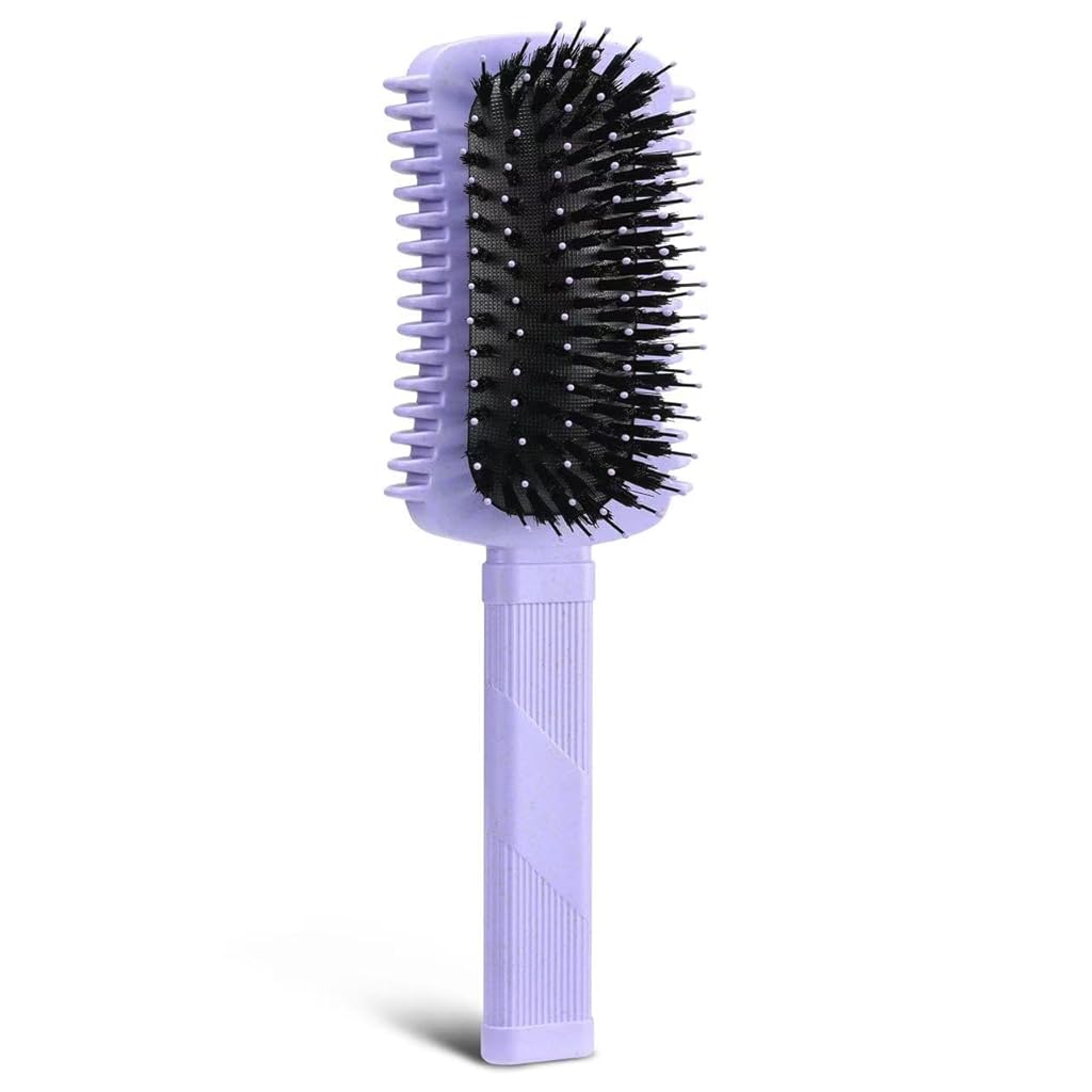 MAYCREATE® Volume Brush for Curly Hair, Curly Hair Styling Brush Colored Curved Styling Hair Brush Salon Styling Hair Brush No Tangle Heat Resistant Nylon Bristles for Hair Dryer