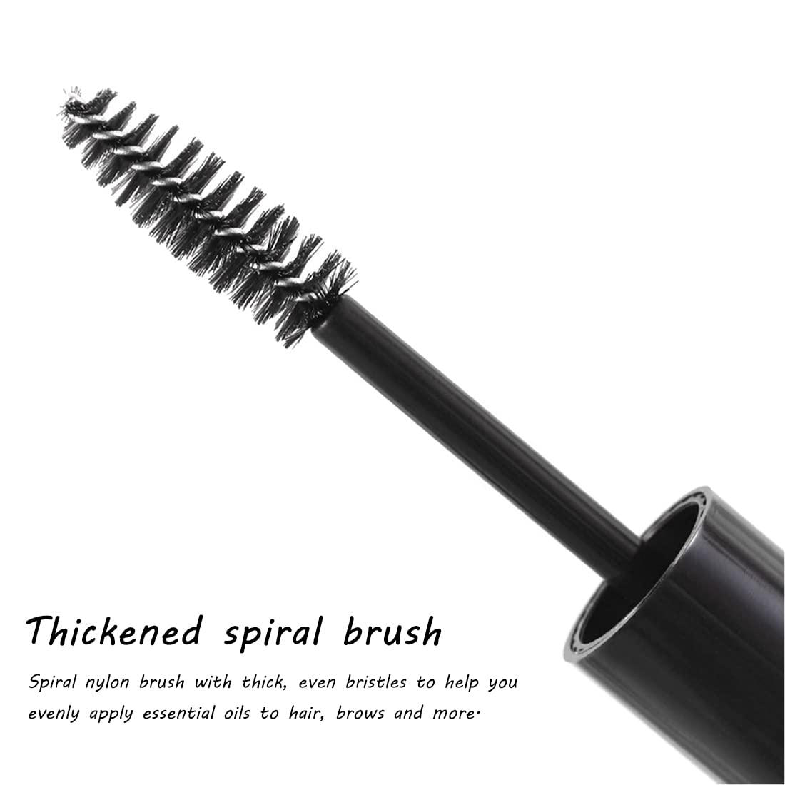 MAYCREATE Empty Mascara Tube Set for DIY Cosmetics with Spiral Brush and Funnels 10ml | PETG Travel Bottles