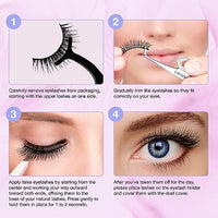 MAYCREATE® Lash Clusters, DIY Eyelash Extension, 10/12/14/16mm Mix D Curl Cluster Lashes, Soft Natural False Eyelashes Thin Band Lash Extension Kit for Makeup at Home