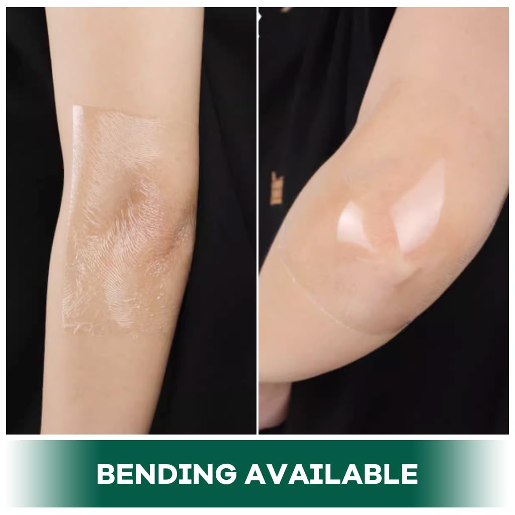 HANNEA Transparent Waterproof Sticker for Wound and Tattoo Care featuring 3 Layer Design | 3.15 in x 16.4 ft PU Film