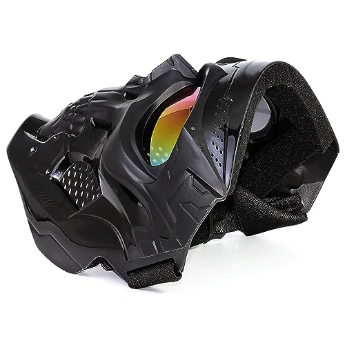 Proberos Motorcycle Goggle Mask Fun Face Mask Full Face Mask Windproof Goggles Mask for Motorcycle, Offroad, Dune Buggy, Halloween Mask Party Dressing Up Fun Gift