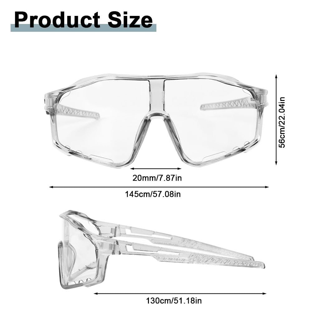 PROBEROS Sports Sunglasses for Cycling and Running with Photochromic Lenses | UV400 Protection