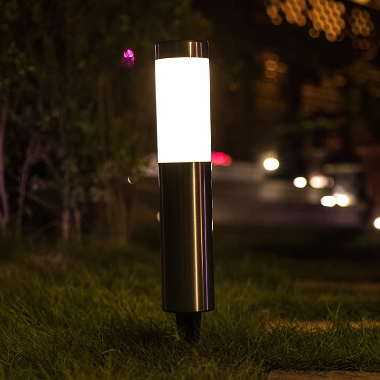 ELEPHANTBOAT Solar Lights for Garden Pathway with Monocrystalline Panel and IP44 Waterproof Design | 360° White LED Illumination