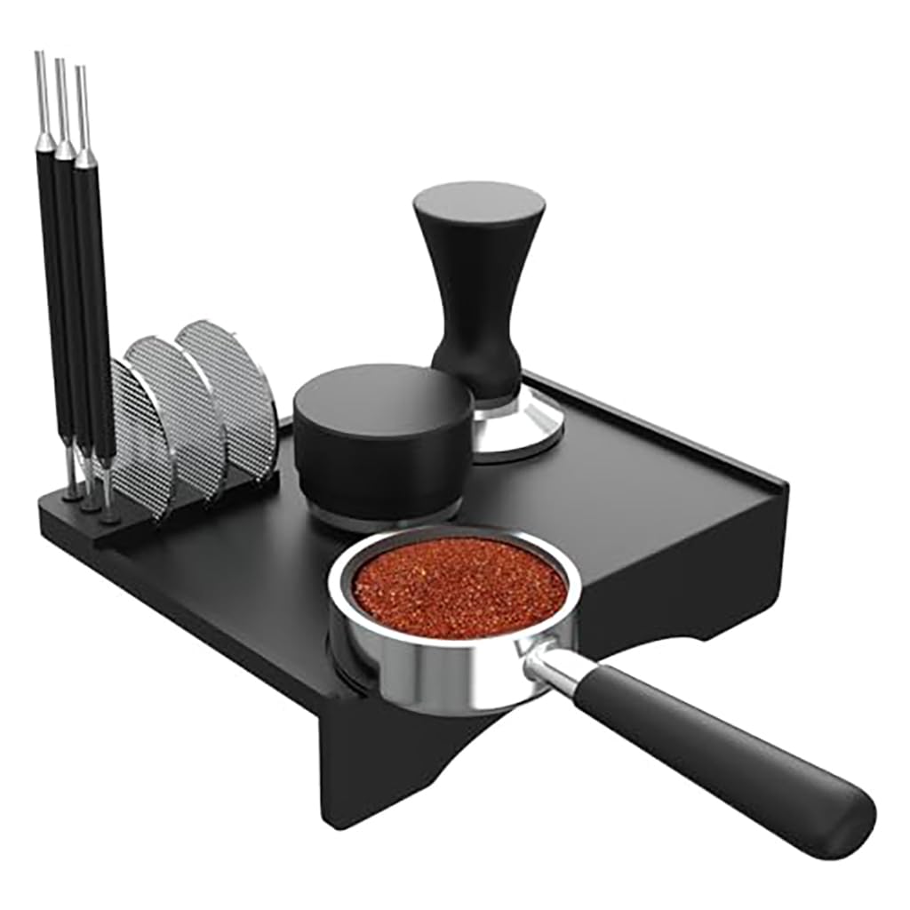 ZIBUYU Coffee Tamping Mat for Espresso Preparation with NonSlip Base and FoodGrade Silicone | Protects Portafilter Handles and Countertops