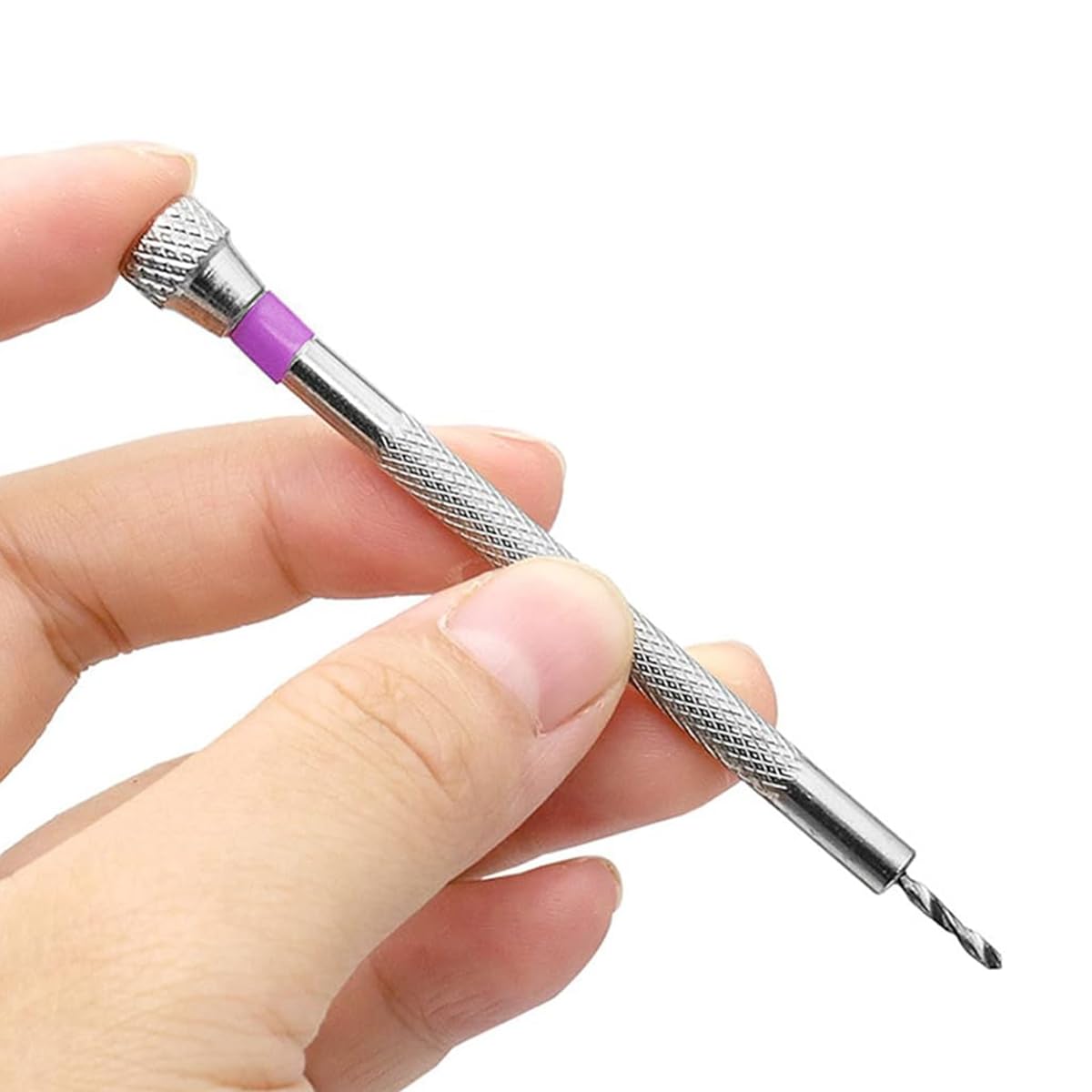 Serplex Fine Hand Drill Set for Resin Crafts with 1.6mm Bit and Textured Grip | Steel Tool
