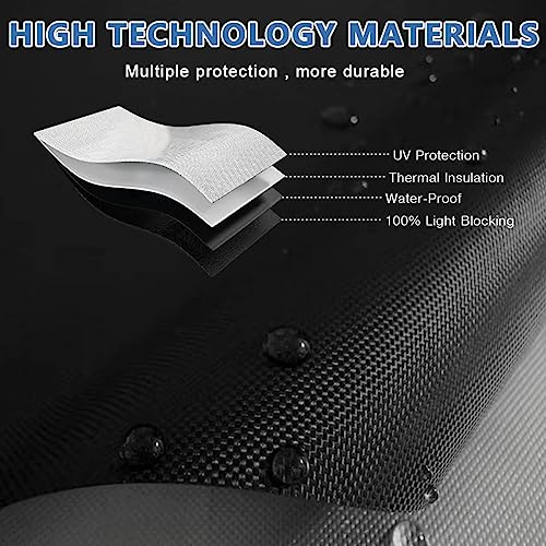 HASTHIP® Portable Blackout Shades Blinds for Windows 118 x 57 Blackout Material for Perfect Sleep Baby Nursery Travel or Office Use Light and UV Blocking Insulated Cooling Effect 3 PCS