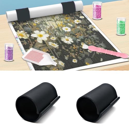 HASTHIP® Diamond Painting Canvas Roll Holder – Anti-Roll Canvas Ring Organizer for Art Kits for Adults Painting Art Accessories,Tool Enhanced Experience