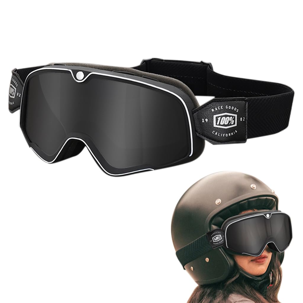 Proberos Motorcycle Goggles for Riding and Racing with UV400 Protection and Adjustable Headband