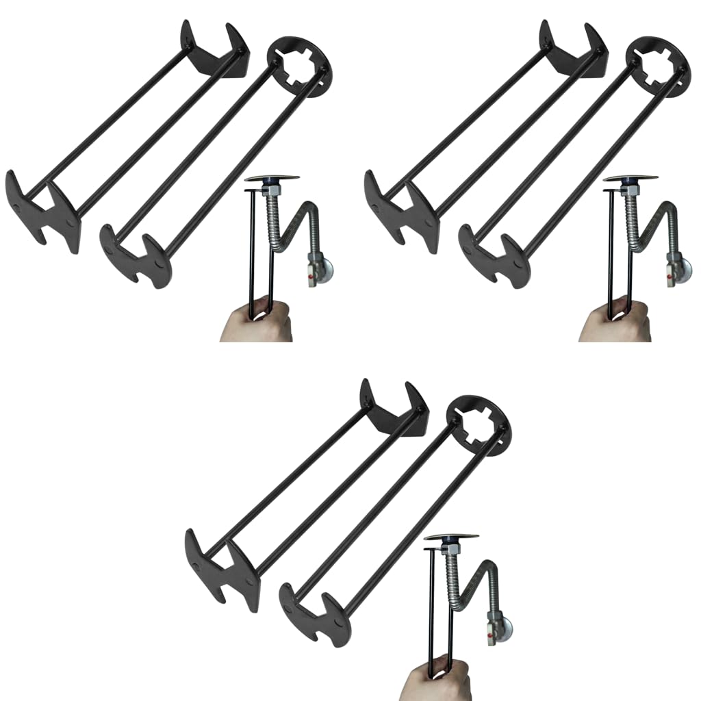 Serplex Sink Wrench for Kitchen Plumbing with Dual Head Design and 6PCS Carbon Steel Set