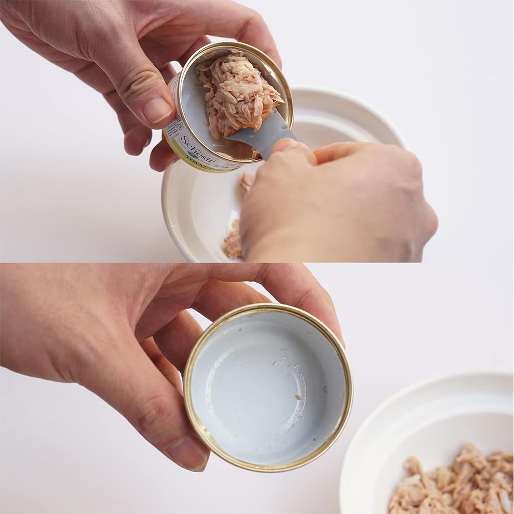 Qpets Cat Paw Can Opener for Food and Pet Cans with Dual Head Scoop & Ring Puller | Silicone Tool