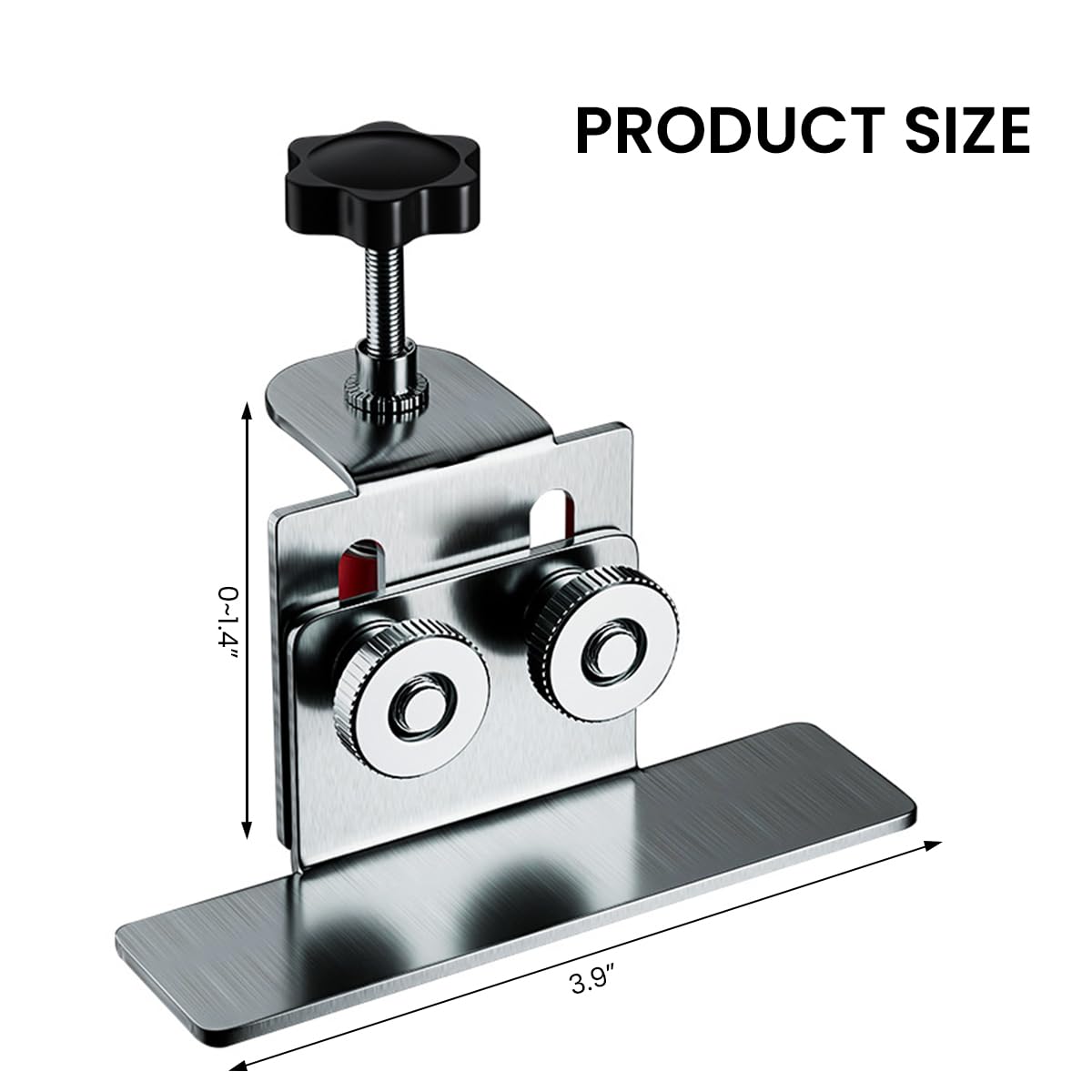 Serplex Floor Cabinet Door Install Clamp for Precise Alignment with Adjustable Support Arm | 2PCS Stainless Steel Jig for DIY Cabinet Installation