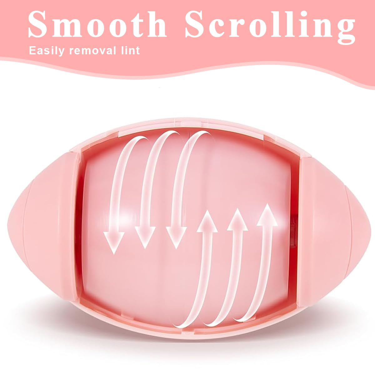 HANNEA Reusable Lint Roller for Clothing and Furniture featuring Gel Sticky Ball | Portable Pink Cleaning Tool