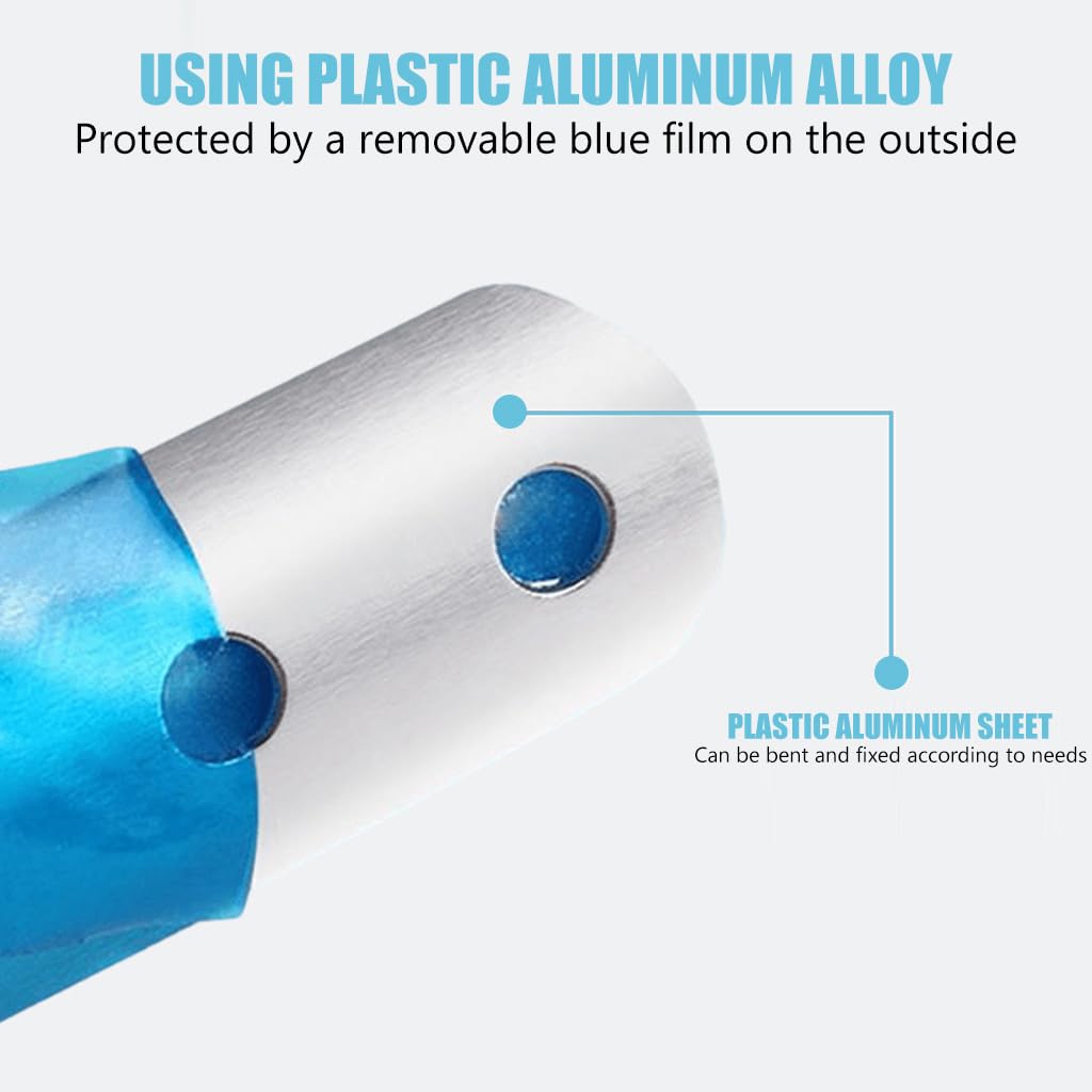 HANNEA Finger Splints for Fractures and Sprains with Dual Hook Loop Straps 3Pcs 9cm Set