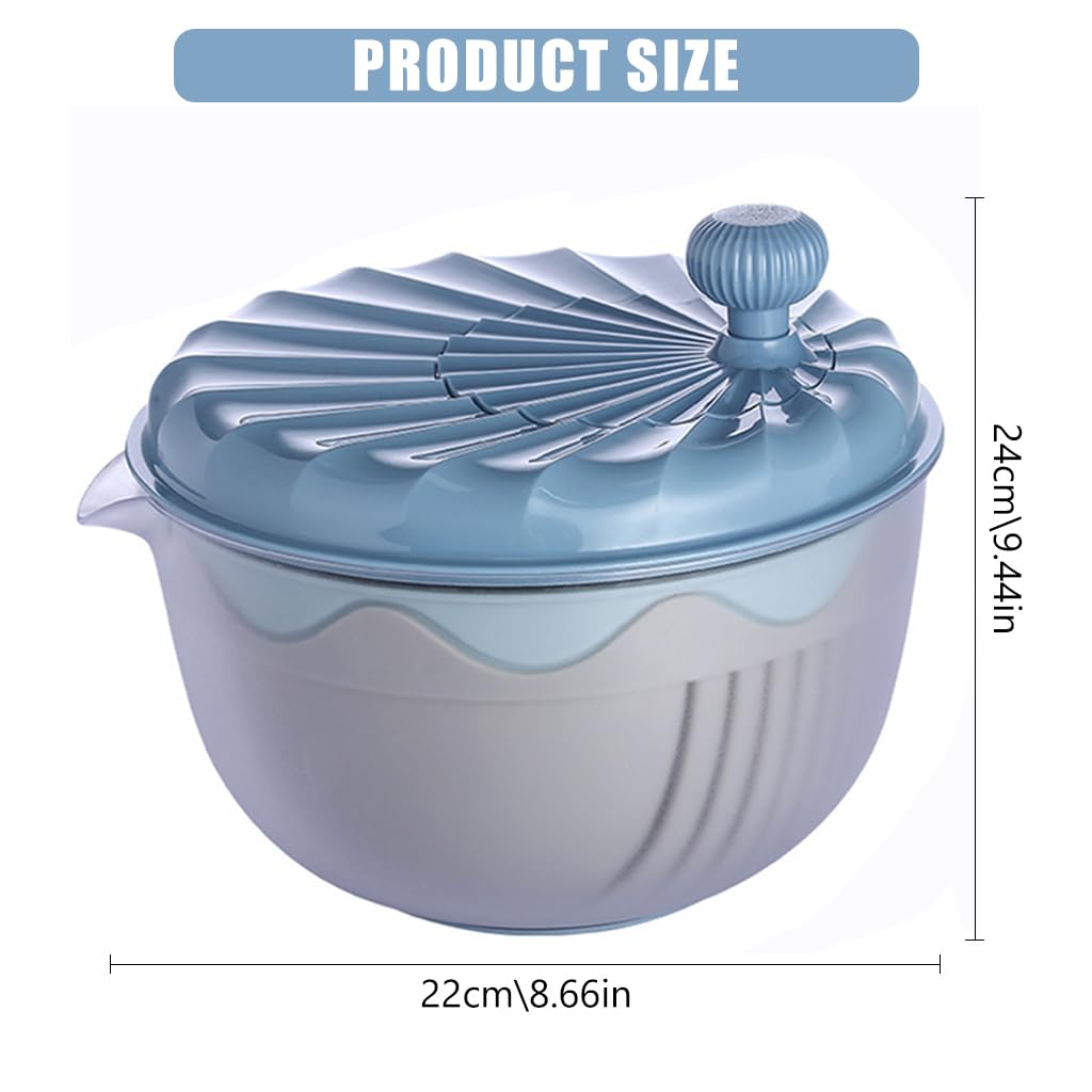 Supvox Salad Spinner for Washing and Drying Vegetables with One‑Touch Pump | BPA‑Free Bowl