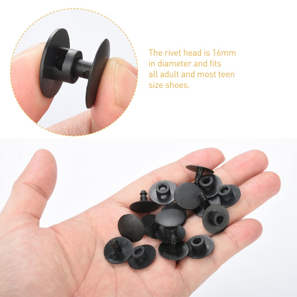 ZIBUYU Replacement Rivets for Crocs Shoes Strap Repair with Resin Fastener Buttons 100 pcs