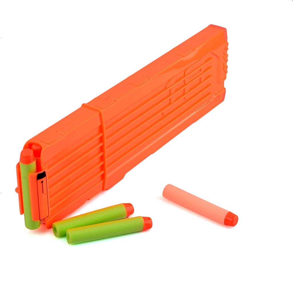 PATPAT Soft Bullet Clip for Nerf Elite Series with Quick Reload Feature 18 Darts | Orange