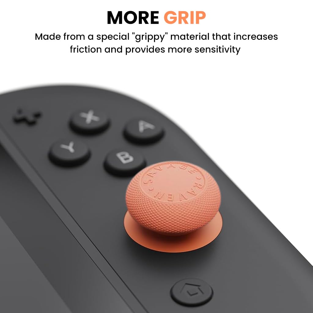 ZORBES Thumb Grips for Switch Joy-Con featuring 3 Pairs Anti-Slip Silicone Caps | Enhanced Gaming Control