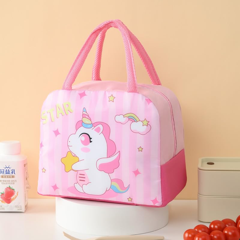 HASTHIP® Unicorn Insulated Lunch Bag for Women Girls, Reusable Lunch Box