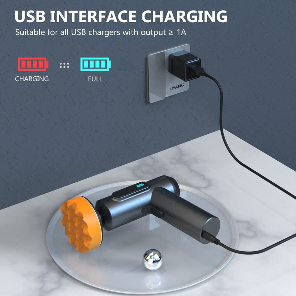 Serplex Cordless Electric Car Polish Machine for Waxing with 2000RPM Motor and 3 Pads | USB Rechargeable