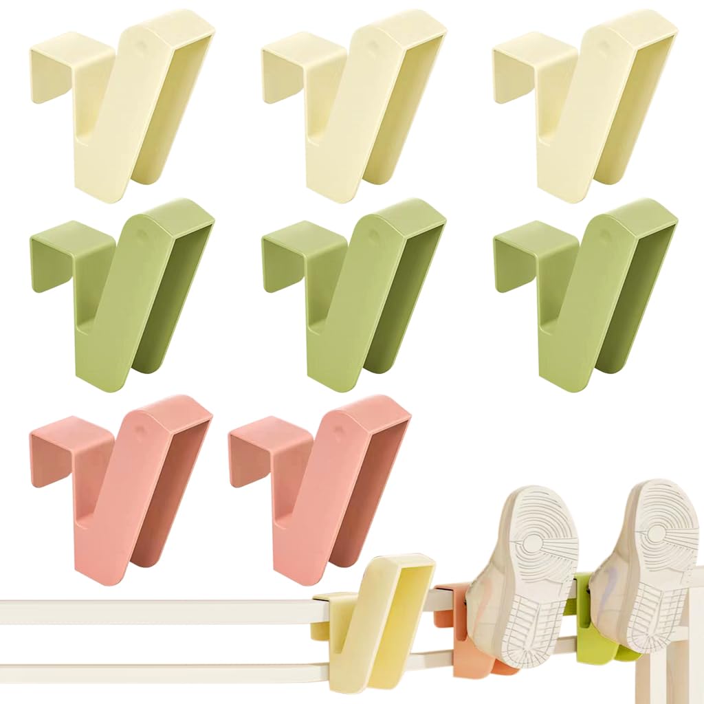 HASTHIP Shoes Drying Rack for Slippers and Heels with Non Slip Hanging Hooks | Space Saving Organizer