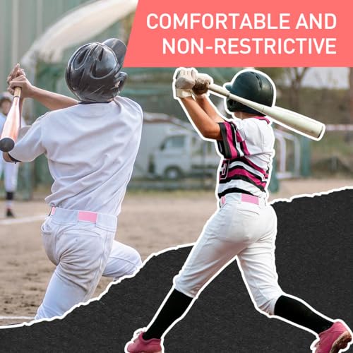 SNOWIE SOFT 2Pcs Kids Belts Elastic Waist Belt Quick Release Kids Waist Belt Uniform Belt Waist for Boys Girls Sport Waist Belt for Baseball Softball