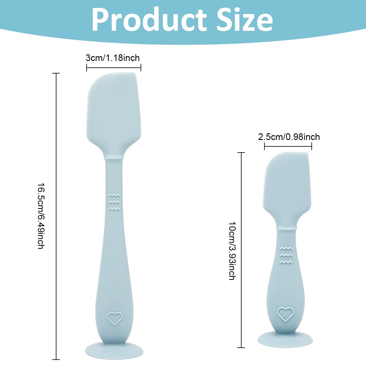 SNOWIE SOFT diaper rash cream spatula set for babies featuring suction cup base and soft silicone design
