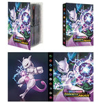 PATPAT® Poke-mon Binder, Trading Cards Collector Album for 120 Poke-mon Cards Cartoon Prints Bag Poke-mon Cards Binder Poke-mon Collection Cards Pack Bag Gift for Kids Boys Girls-Mewtwo (No Cards)