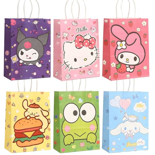 HASTHIP® Paper Bag Cartoon Printed Paper Gift Bags, Return Gifts Paper Bags for Gifting Children's Day Gift Bags