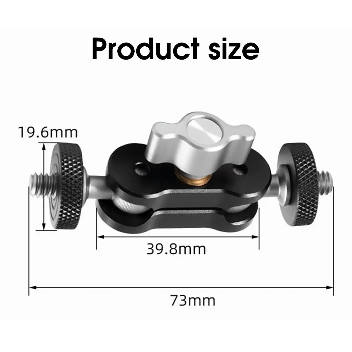 ZORBES Filming Extension Arm for Tripod and Phone Holder with 1/4 inch Screw | 360° Rotatable Aluminum Alloy Magic Arm