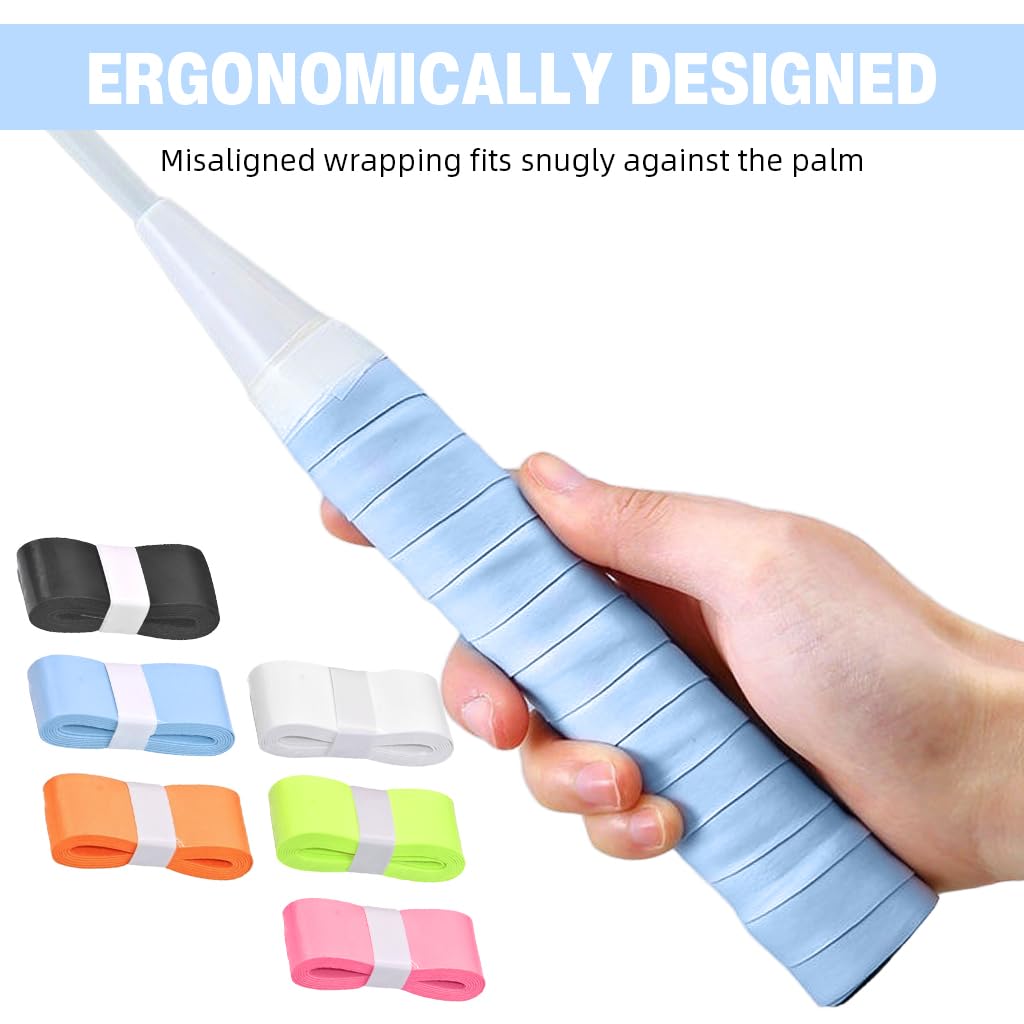 Proberos Badminton Grip for Tennis and Squash featuring Micro Perforated Anti Slip Tape | 6 Pcs