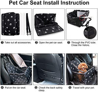 Qpets® Pet Carrier Foldable Car Seat for Pet Outdoor Pet Mat Pet Travel Carrier Pet Case for Small Pets