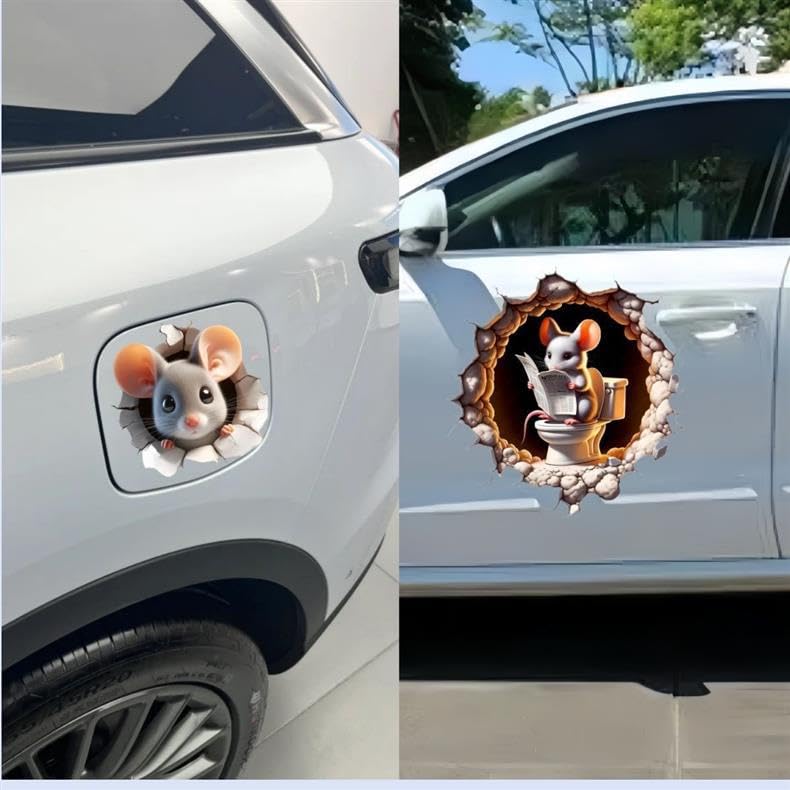 HASTHIP 3D Cartoon Wall Stickers for Kids Rooms with Waterproof Peel and Stick Design | 6Pcs 5.9 in Removable Decals