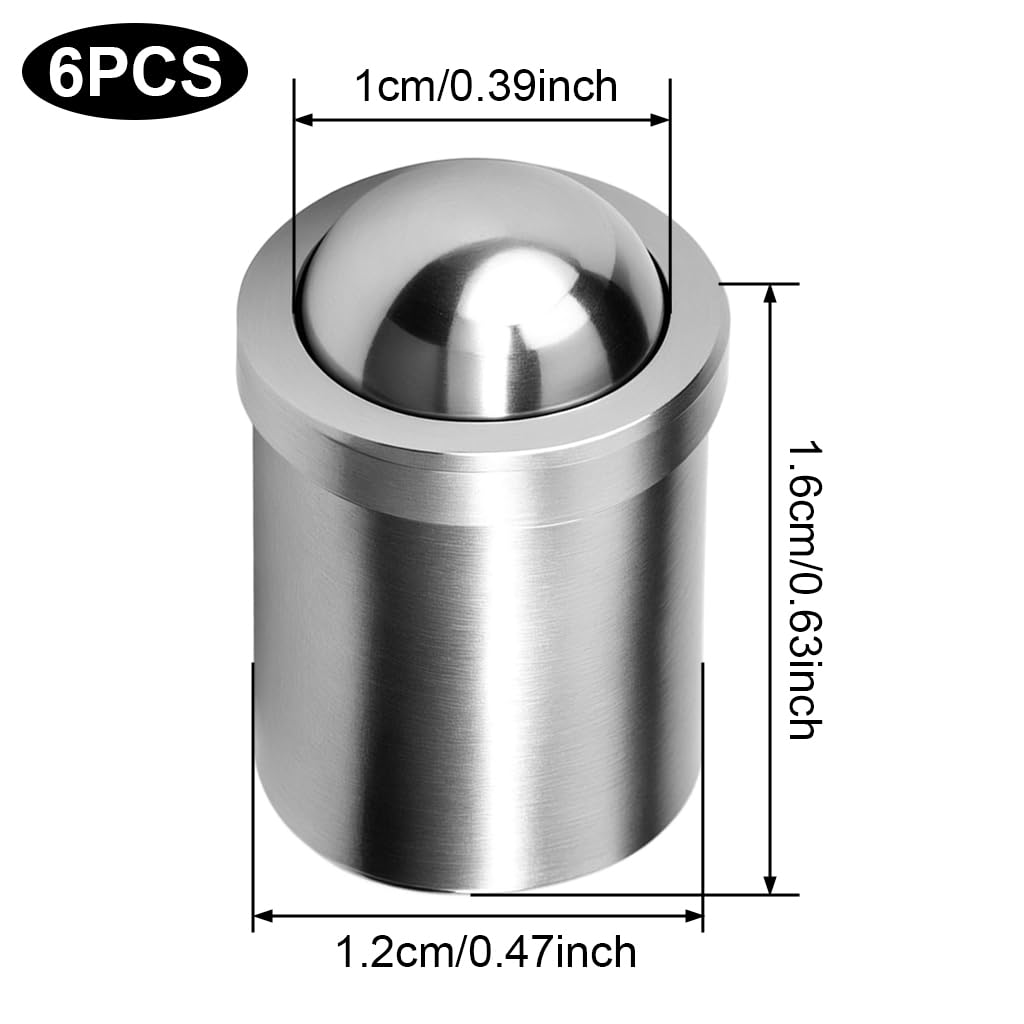 HASTHIP Latch Catcher for Door Cabinet Closet Drawer Ball featuring Ball Point Spring Plunger